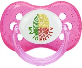 Empreinte My Identity Bénin Tétine Cerise Rose à paillette