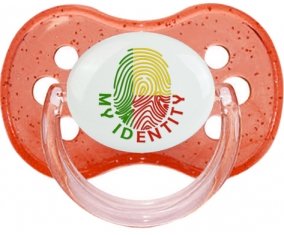 Empreinte My Identity Bénin Tétine Cerise Rouge à paillette