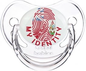 Empreinte My Identity Bermudes Tétine Physiologique Transparent classique
