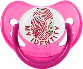 Empreinte My Identity Bermudes Tétine Physiologique Rose phosphorescente