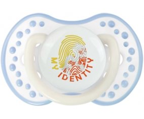 Empreinte My Identity Bhoutan Tétine LOVI Dynamic Blanc-cyan classique