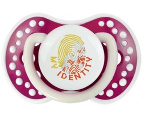 Empreinte My Identity Bhoutan Tétine LOVI Dynamic Fuchsia phosphorescente