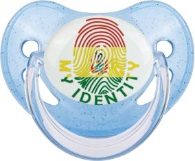 Empreinte My Identity Bolivie Sucette Physiologique Bleue à paillette