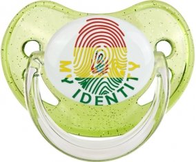Empreinte My Identity Bolivie Sucette Physiologique Vert à paillette
