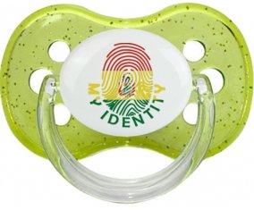 Empreinte My Identity Bolivie Sucette Cerise Vert à paillette