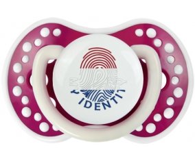 Empreinte My Identity Saint-Eustache Sucette LOVI Dynamic Fuchsia phosphorescente