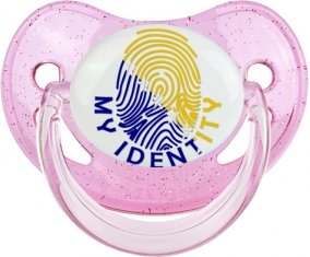 Empreinte My Identity Bosnie Herzégovine Tétine Physiologique Rose à paillette