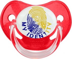 Empreinte My Identity Bosnie Herzégovine Tétine Physiologique Rouge à paillette