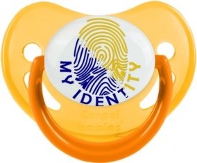 Empreinte My Identity Bosnie Herzégovine Tétine Physiologique Jaune phosphorescente