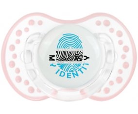 Empreinte My Identity Bostwana Tétine LOVI Dynamic Retro-blanc-rose-tendre classique