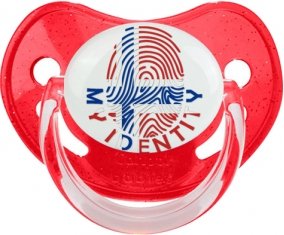 Empreinte My Identity Île Bouvet Sucette Physiologique Rouge à paillette