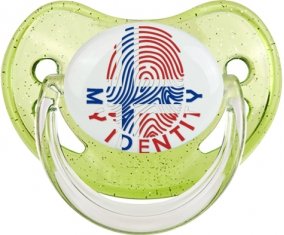 Empreinte My Identity Île Bouvet Sucette Physiologique Vert à paillette