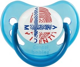 Empreinte My Identity Île Bouvet Sucette Physiologique Bleue phosphorescente