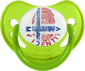 Empreinte My Identity Île Bouvet Sucette Physiologique Vert phosphorescente