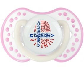 Empreinte My Identity Île Bouvet Sucette LOVI Dynamic Blanc-rose phosphorescente