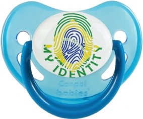 Empreinte My Identity Brésil Sucette Physiologique Bleue phosphorescente