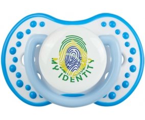 Empreinte My Identity Brésil Sucette LOVI Dynamic Blanc-bleu phosphorescente