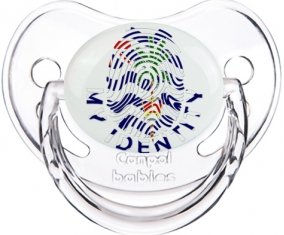 Empreinte My Identity Territoire britannique de l'océan Indien Tétine Physiologique Transparent classique