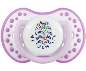 Empreinte My Identity Territoire britannique de l'océan Indien Sucete LOVI Dynamic Blanc-mauve classique