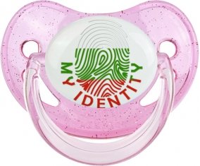 Empreinte My Identity Bulgarie Sucette Physiologique Rose à paillette