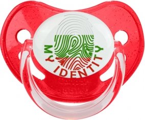 Empreinte My Identity Bulgarie Sucette Physiologique Rouge à paillette