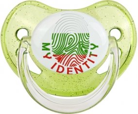 Empreinte My Identity Bulgarie Sucette Physiologique Vert à paillette