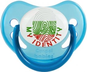 Empreinte My Identity Bulgarie Sucette Physiologique Bleue phosphorescente