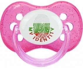 Empreinte My Identity Bulgarie Sucette Cerise Rose à paillette