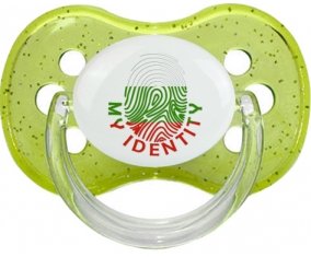 Empreinte My Identity Bulgarie Sucette Cerise Vert à paillette