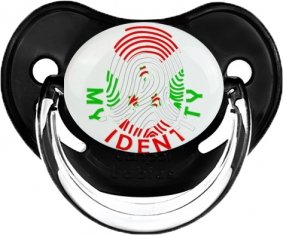 Empreinte My Identity Burundi Tétine Physiologique Noir classique