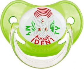 Empreinte My Identity Burundi Tétine Physiologique Vert classique