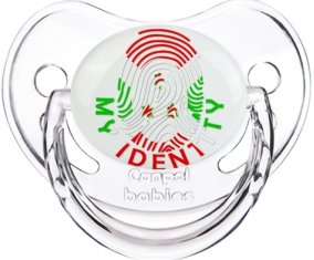 Empreinte My Identity Burundi Tétine Physiologique Transparent classique
