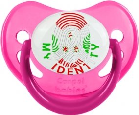 Empreinte My Identity Burundi Tétine Physiologique Rose phosphorescente