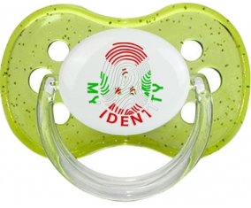 Empreinte My Identity Burundi Sucete Cerise Vert à paillette