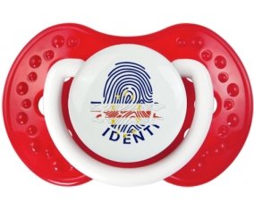 Empreinte My Identity Cap-Vert Tétine LOVI Dynamic Blanc-rouge classique