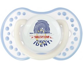Empreinte My Identity Cap-Vert Tétine LOVI Dynamic Blanc-cyan classique