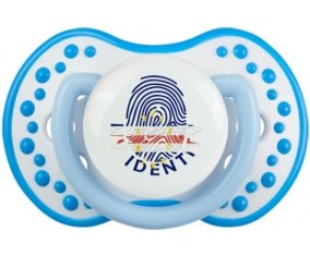 Empreinte My Identity Cap-Vert Tétine LOVI Dynamic Blanc-bleu phosphorescente