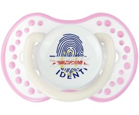Empreinte My Identity Cap-Vert Tétine LOVI Dynamic Blanc-rose phosphorescente