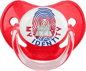 Empreinte My Identity Cambodge Sucette Physiologique Rouge à paillette