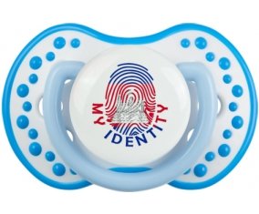 Empreinte My Identity Cambodge Sucette LOVI Dynamic Blanc-bleu phosphorescente