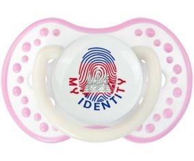 Empreinte My Identity Cambodge Sucette LOVI Dynamic Blanc-rose phosphorescente