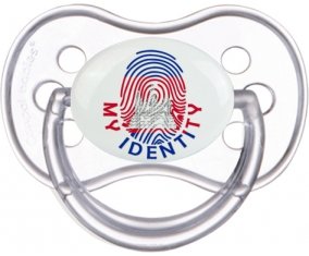 Empreinte My Identity Cambodge Tétine Anatomique Transparente classique