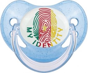 Empreinte My Identity Cameroun Sucette Physiologique Bleue à paillette