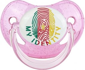 Empreinte My Identity Cameroun Sucette Physiologique Rose à paillette