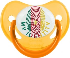 Empreinte My Identity Cameroun Sucette Physiologique Jaune phosphorescente