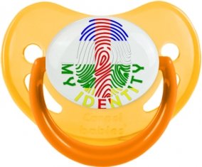 Empreinte My Identity République centrafricaine Sucette Physiologique Jaune phosphorescente