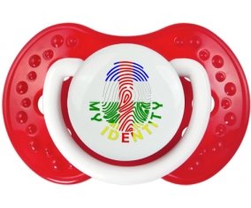 Empreinte My Identity République centrafricaine Sucette LOVI Dynamic Blanc-rouge classique