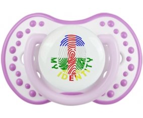 Empreinte My Identity République centrafricaine Sucette LOVI Dynamic Blanc-mauve classique