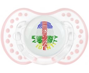Empreinte My Identity République centrafricaine Sucette LOVI Dynamic Retro-blanc-rose-tendre classique