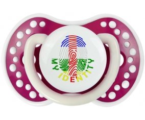 Empreinte My Identity République centrafricaine Sucette LOVI Dynamic Fuchsia phosphorescente